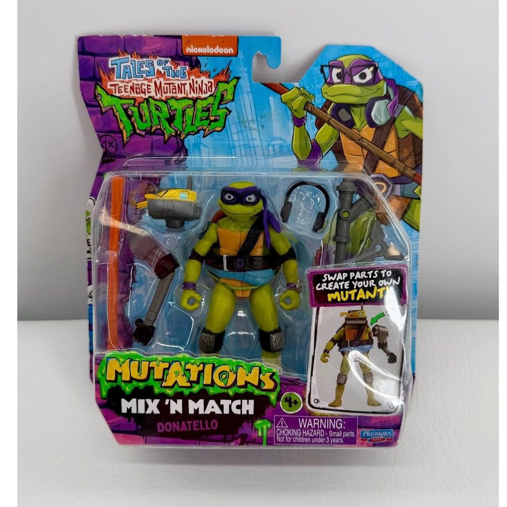 Playmates TMNT Mutations Mix N Match Action Figure Donatello  New